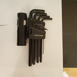 A set of allen keys